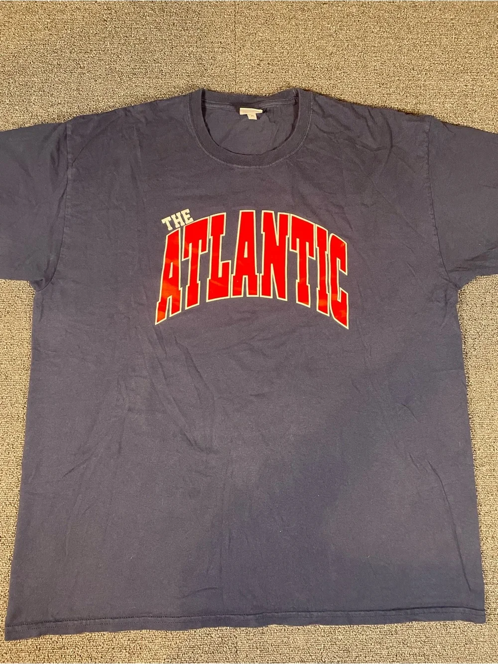 Noah x The Atlantic Navy Blue Graphic T-Shirt – Size XL